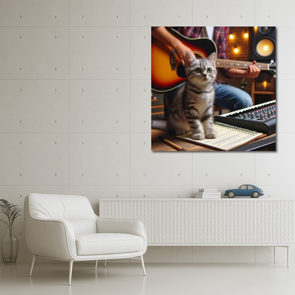 Melodies and Purrs: Perfect Decor for Cat and Music Lovers