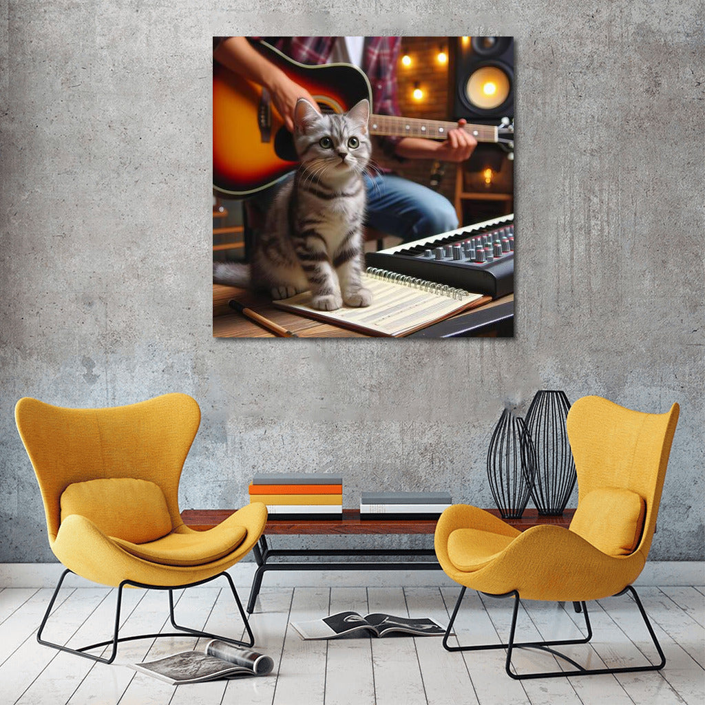 Melodies and Purrs: Perfect Decor for Cat and Music Lovers