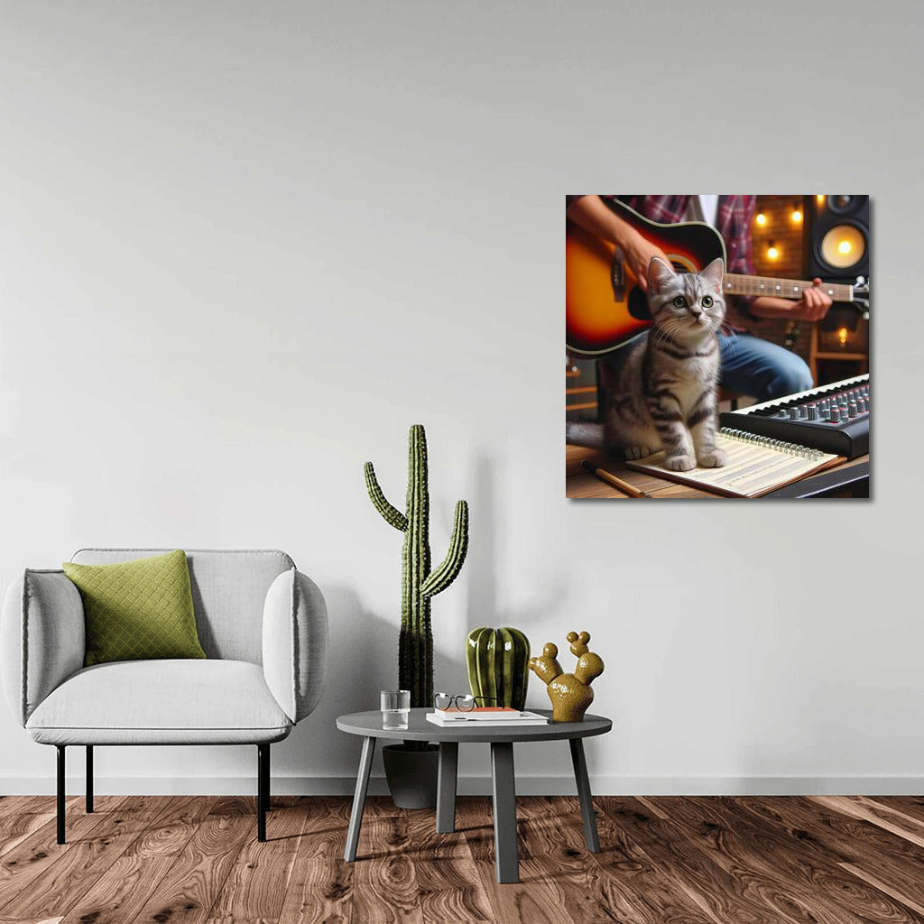 Melodies and Purrs: Perfect Decor for Cat and Music Lovers
