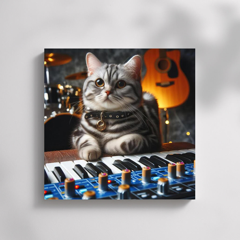 Musical Cat: Harmony in the Interior