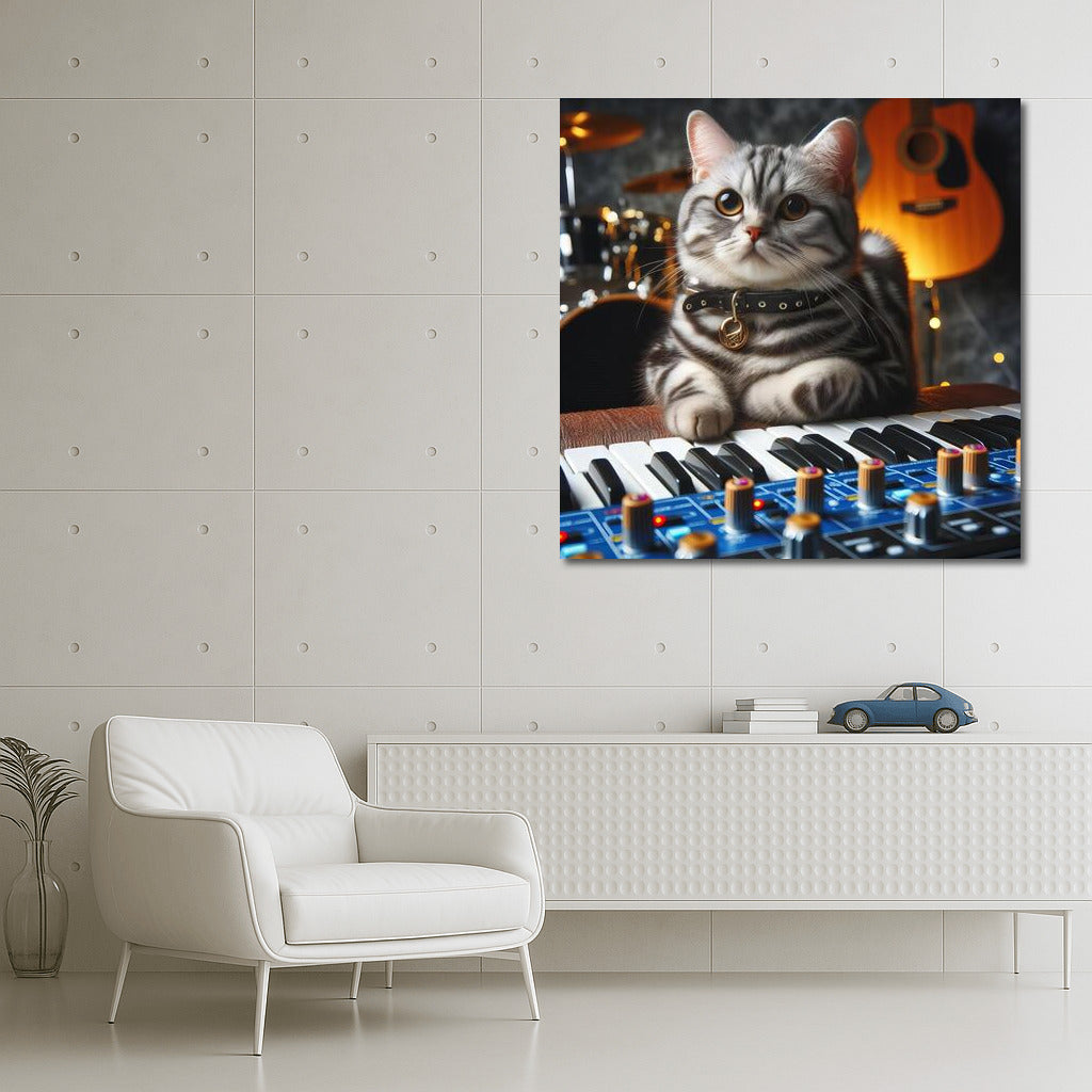 Musical Cat: Harmony in the Interior
