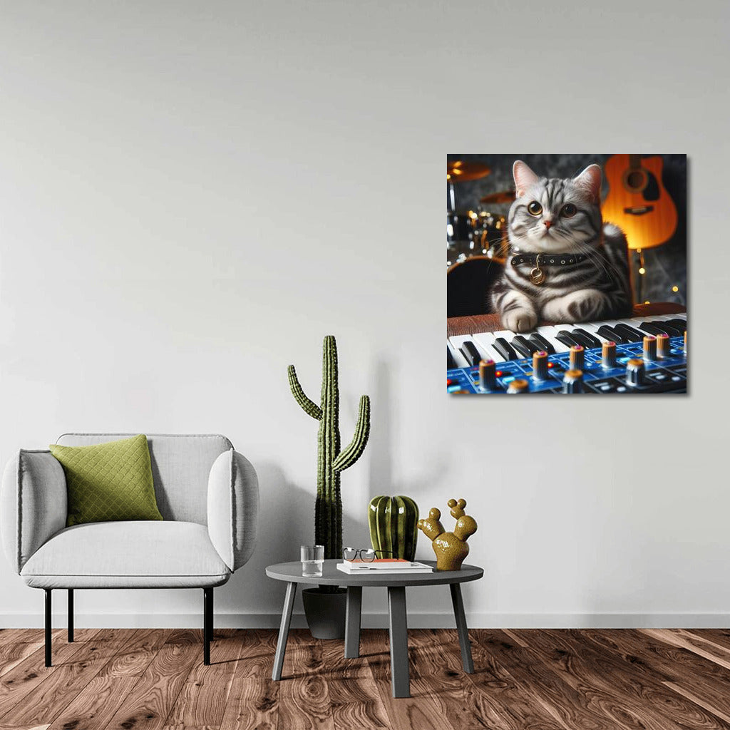 Musical Cat: Harmony in the Interior
