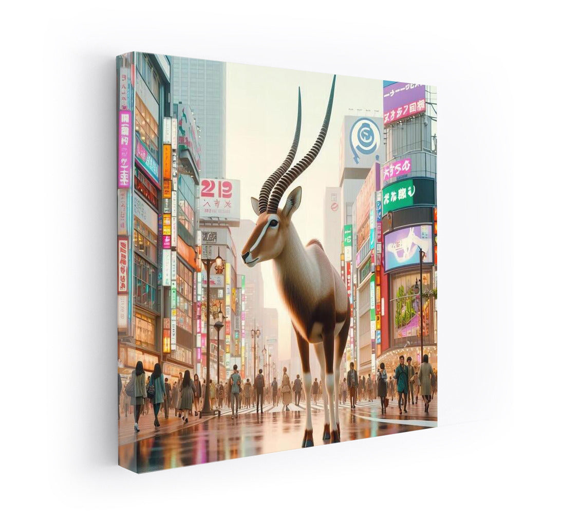 Antelope in Tokyo Lights: Modern Magic