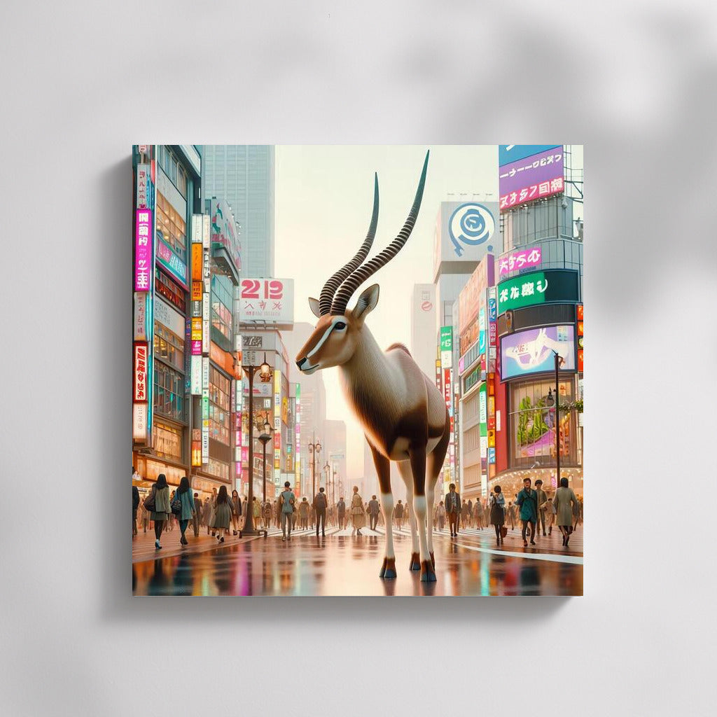 Antelope in Tokyo Lights: Modern Magic