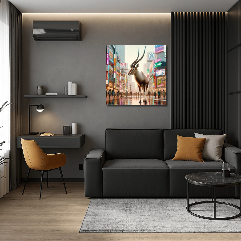 Antelope in Tokyo Lights: Modern Magic
