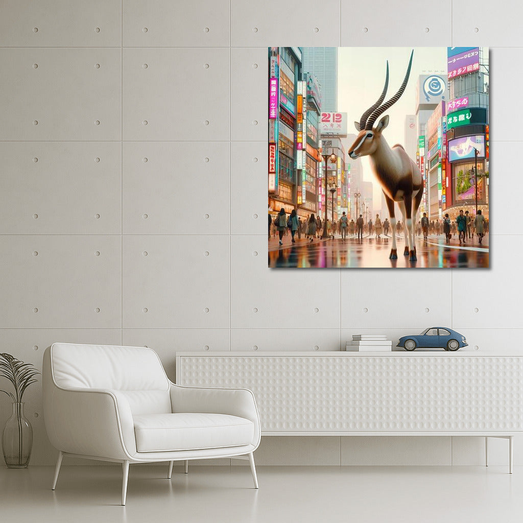 Antelope in Tokyo Lights: Modern Magic