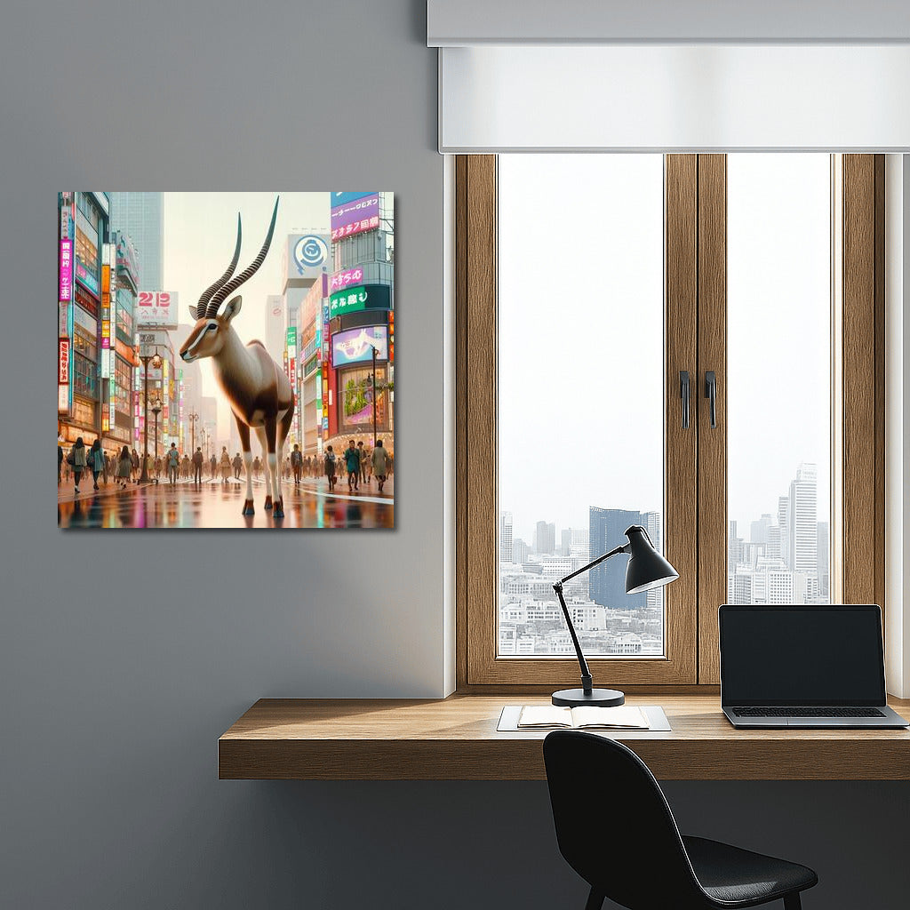 Antelope in Tokyo Lights: Modern Magic