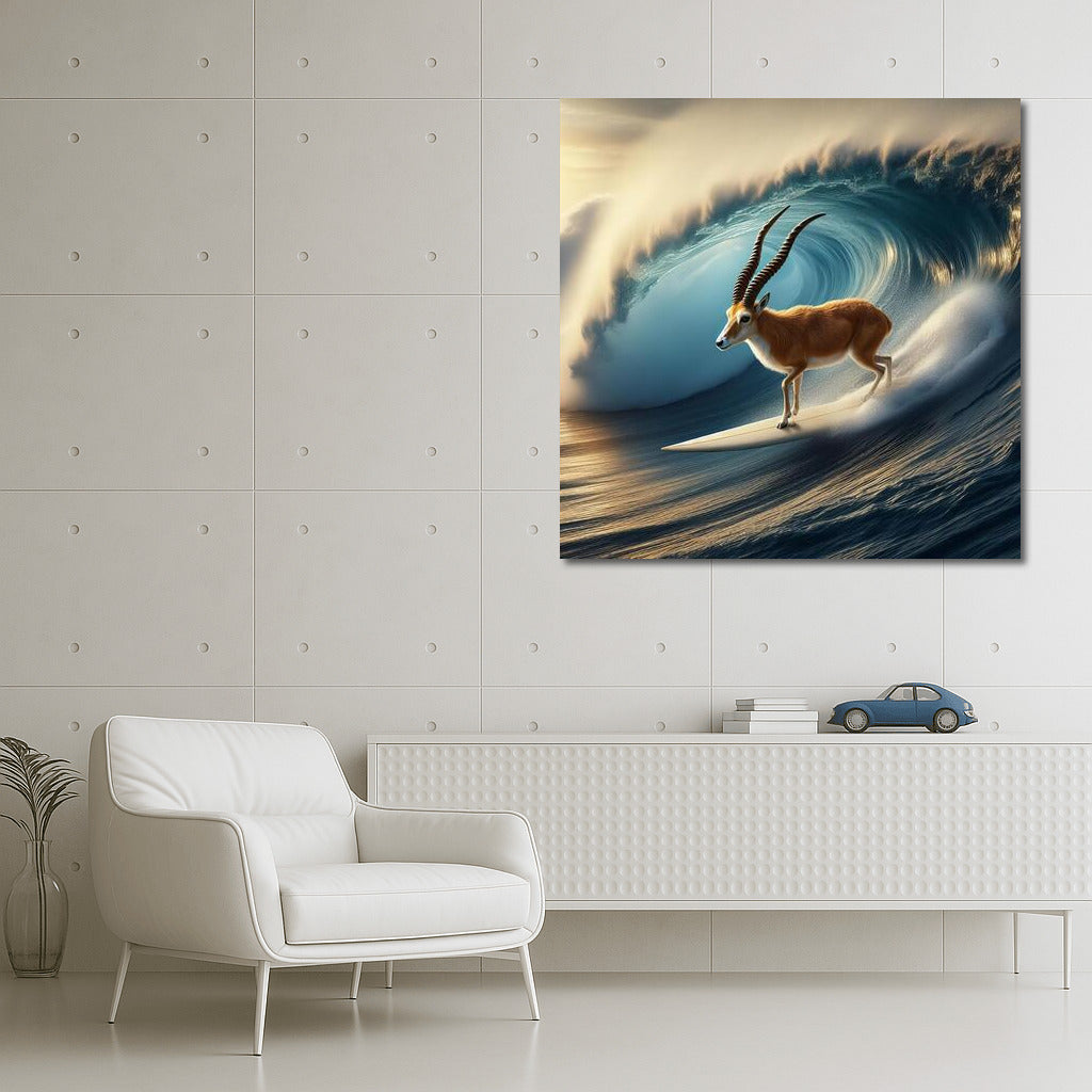 Antelope on the Crest of the Ocean: The Majesty of Nature and the Power of the Waves