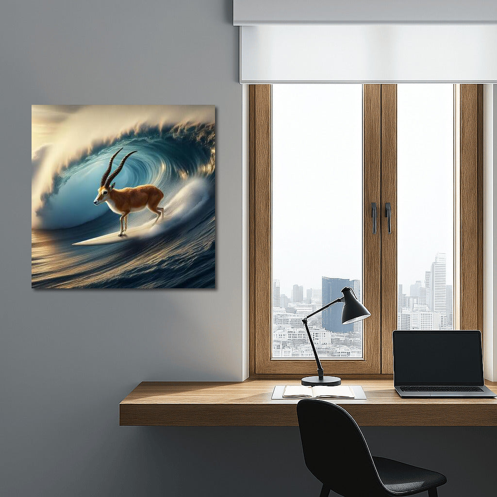Antelope on the Crest of the Ocean: The Majesty of Nature and the Power of the Waves