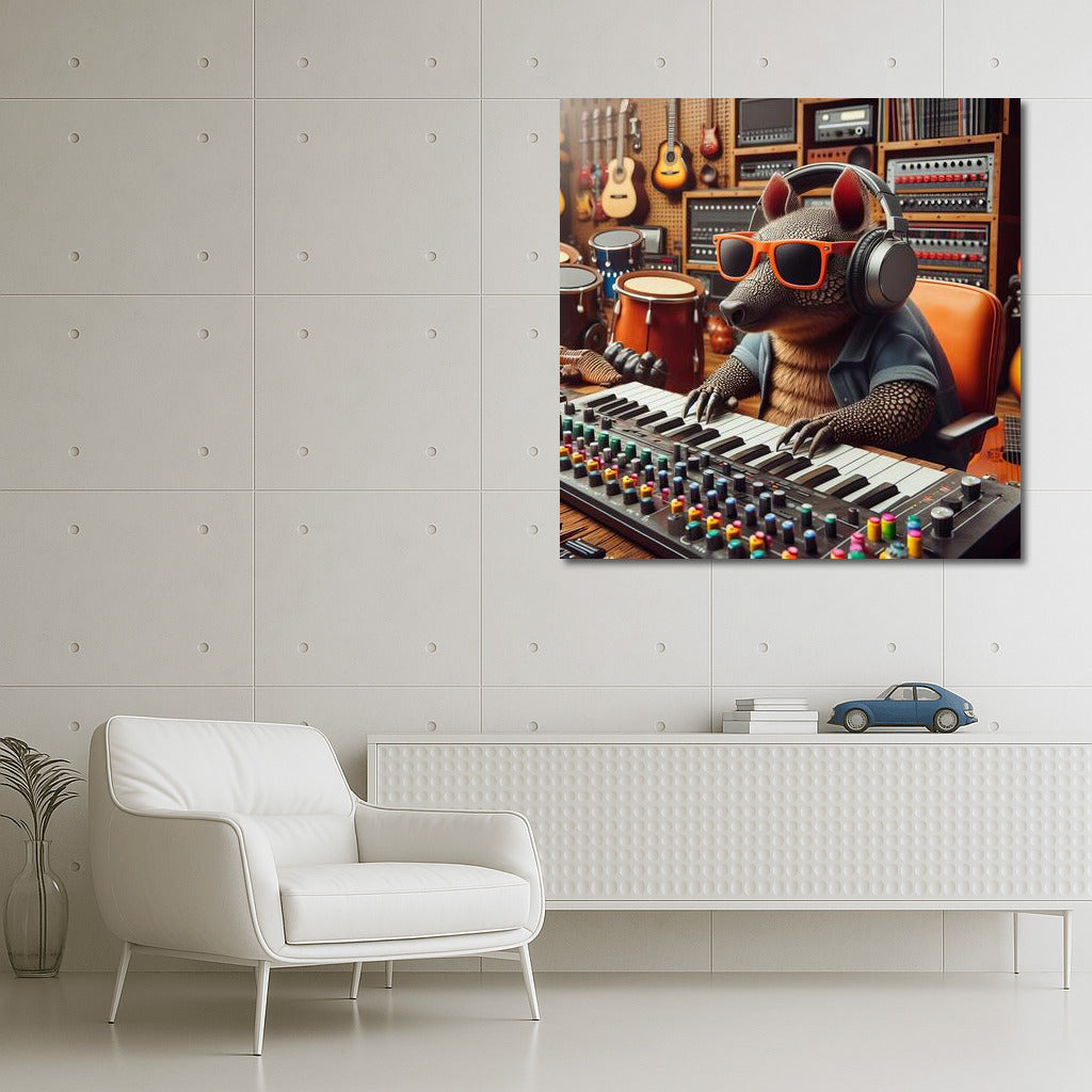 Battleship at the Controls: Music Producer in the Studio