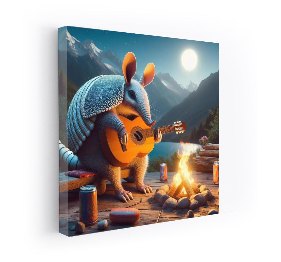 Armadillo Serenade by the Campfire in the Mountains: A Magical Atmosphere for Comfort and Inspiration