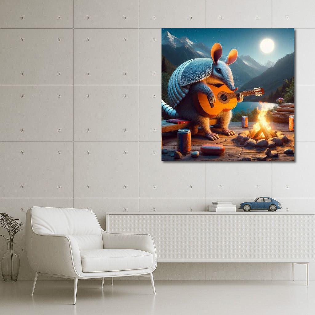 Armadillo Serenade by the Campfire in the Mountains: A Magical Atmosphere for Comfort and Inspiration
