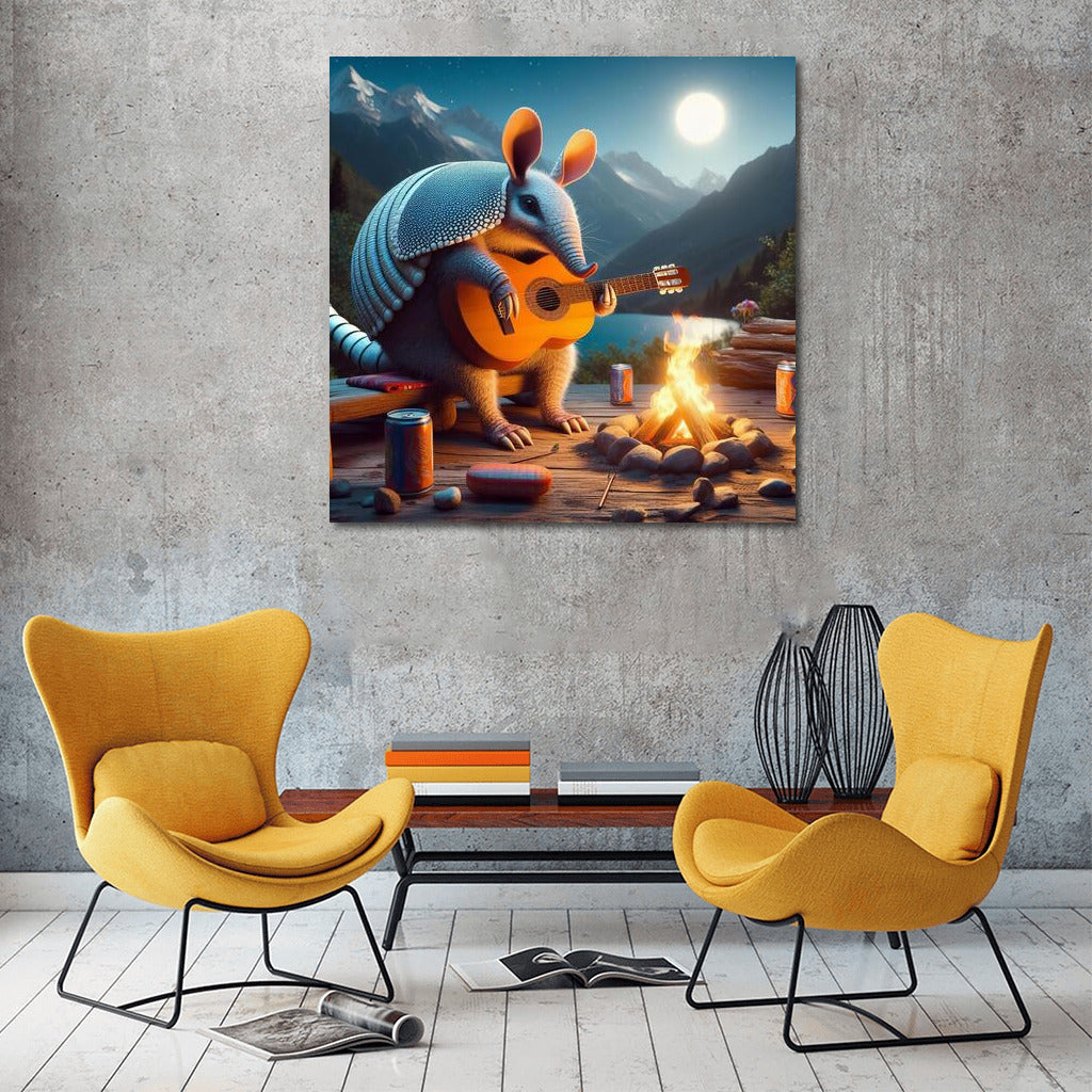 Armadillo Serenade by the Campfire in the Mountains: A Magical Atmosphere for Comfort and Inspiration