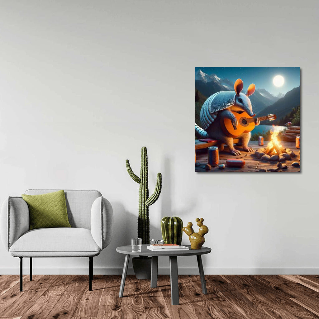 Armadillo Serenade by the Campfire in the Mountains: A Magical Atmosphere for Comfort and Inspiration