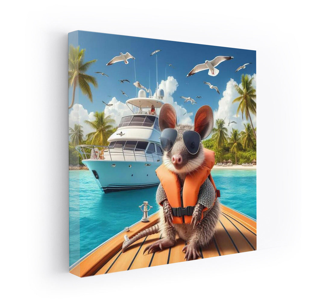 Armadillo on a luxury yacht: sea breeze and freedom