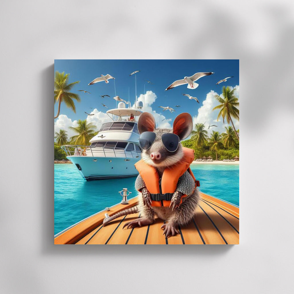 Armadillo on a luxury yacht: sea breeze and freedom