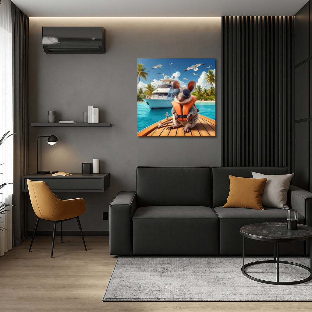 Armadillo on a luxury yacht: sea breeze and freedom