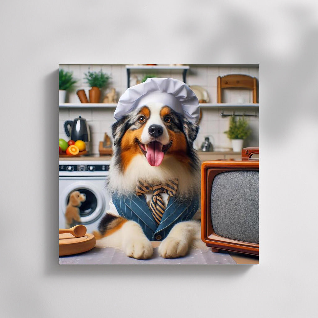Australian Shepherd on TV: Living Stories of Home Appliances