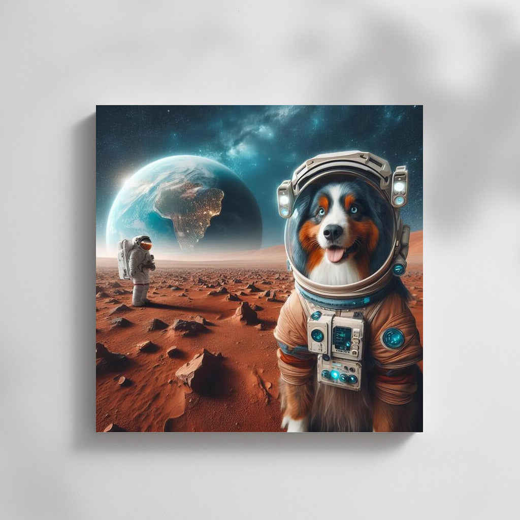 Australian Shepherd in Space: A Mars Odyssey and a Look Back at Earth