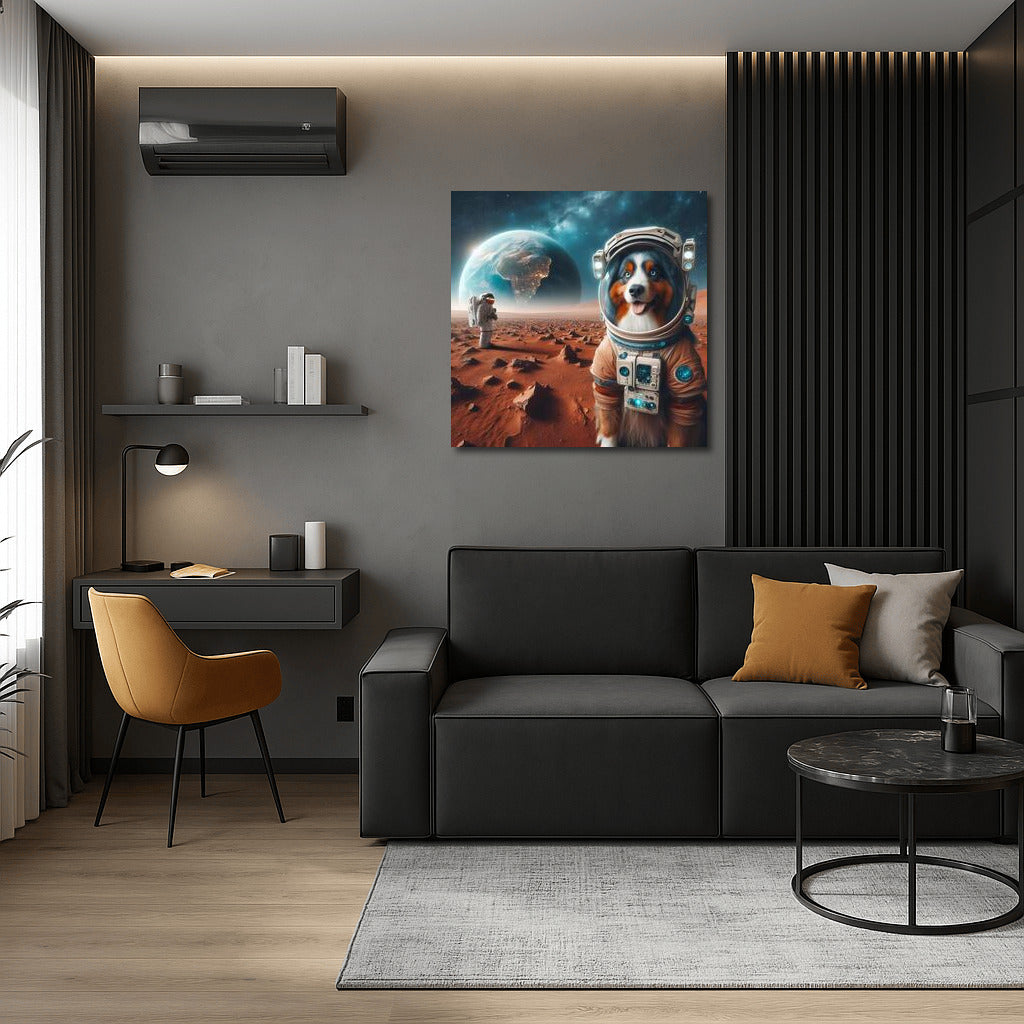 Australian Shepherd in Space: A Mars Odyssey and a Look Back at Earth