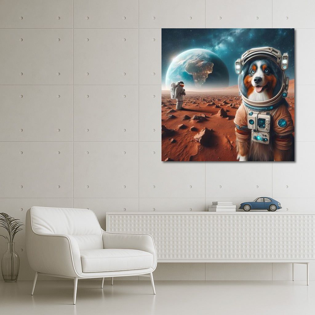 Australian Shepherd in Space: A Mars Odyssey and a Look Back at Earth