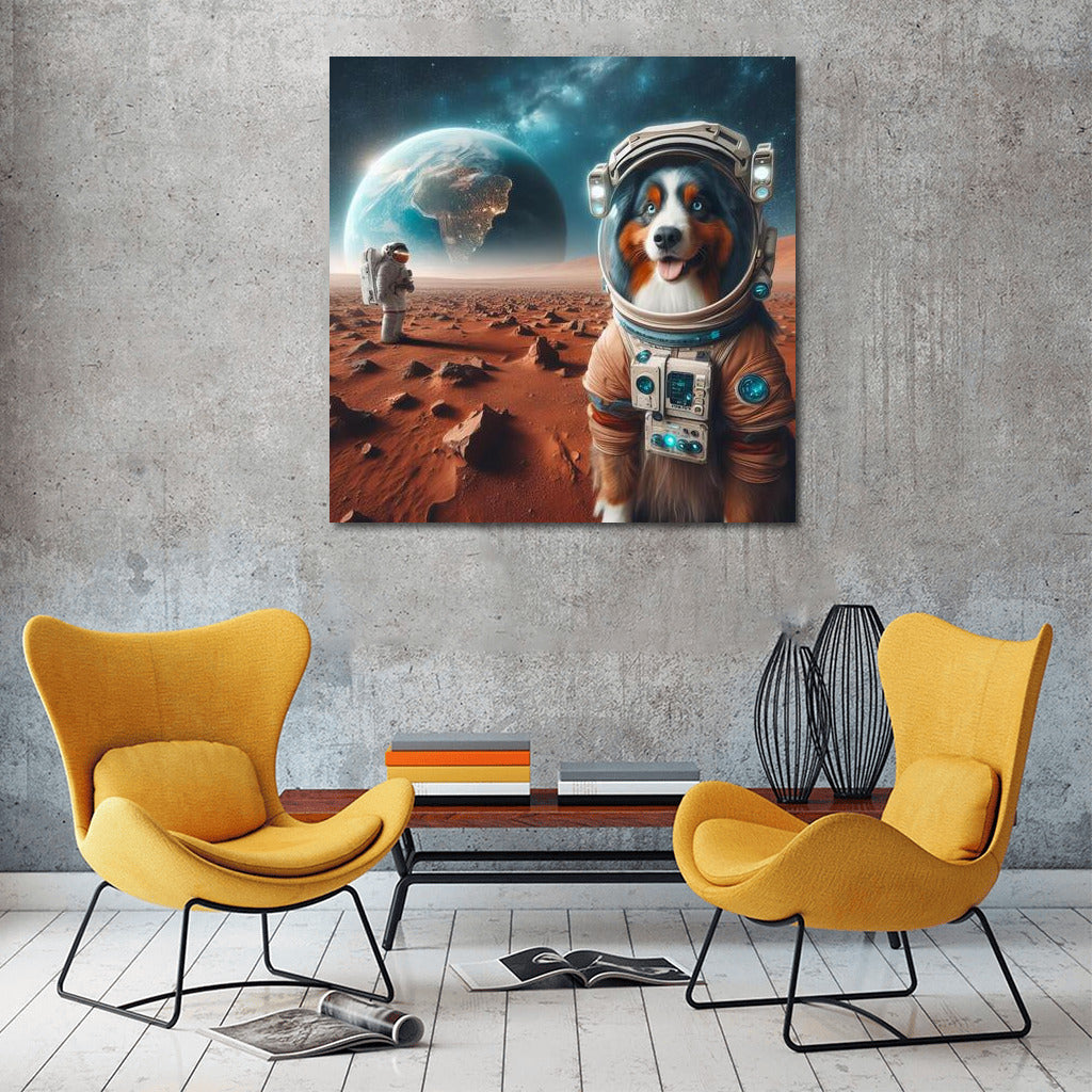 Australian Shepherd in Space: A Mars Odyssey and a Look Back at Earth