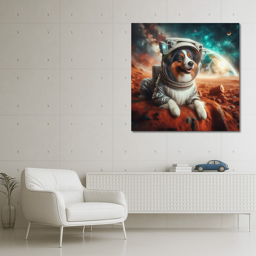 Australian Shepherd in a Spacesuit: Martian Dreams of Earth