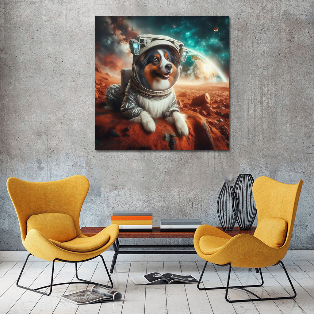 Australian Shepherd in a Spacesuit: Martian Dreams of Earth