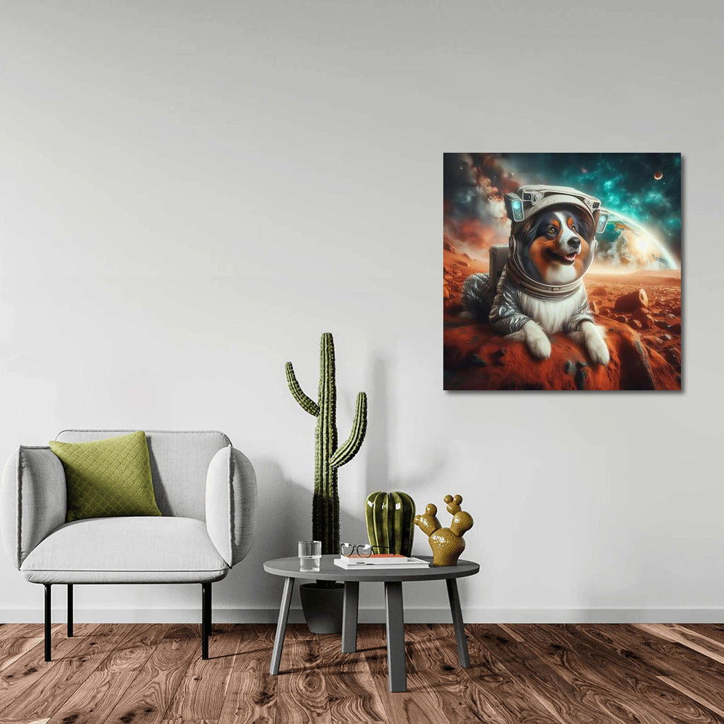 Australian Shepherd in a Spacesuit: Martian Dreams of Earth