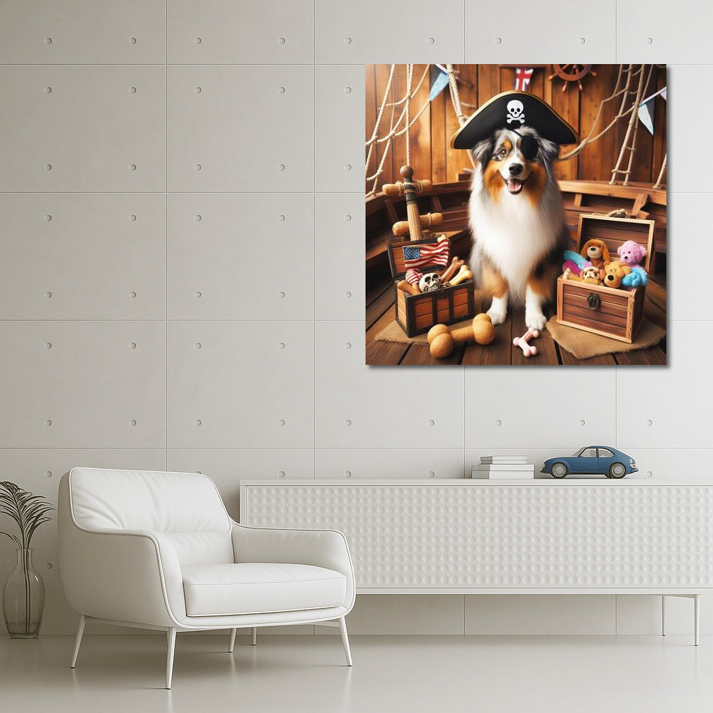 Australian Shepherd Pirate: Sea Adventures and Fun