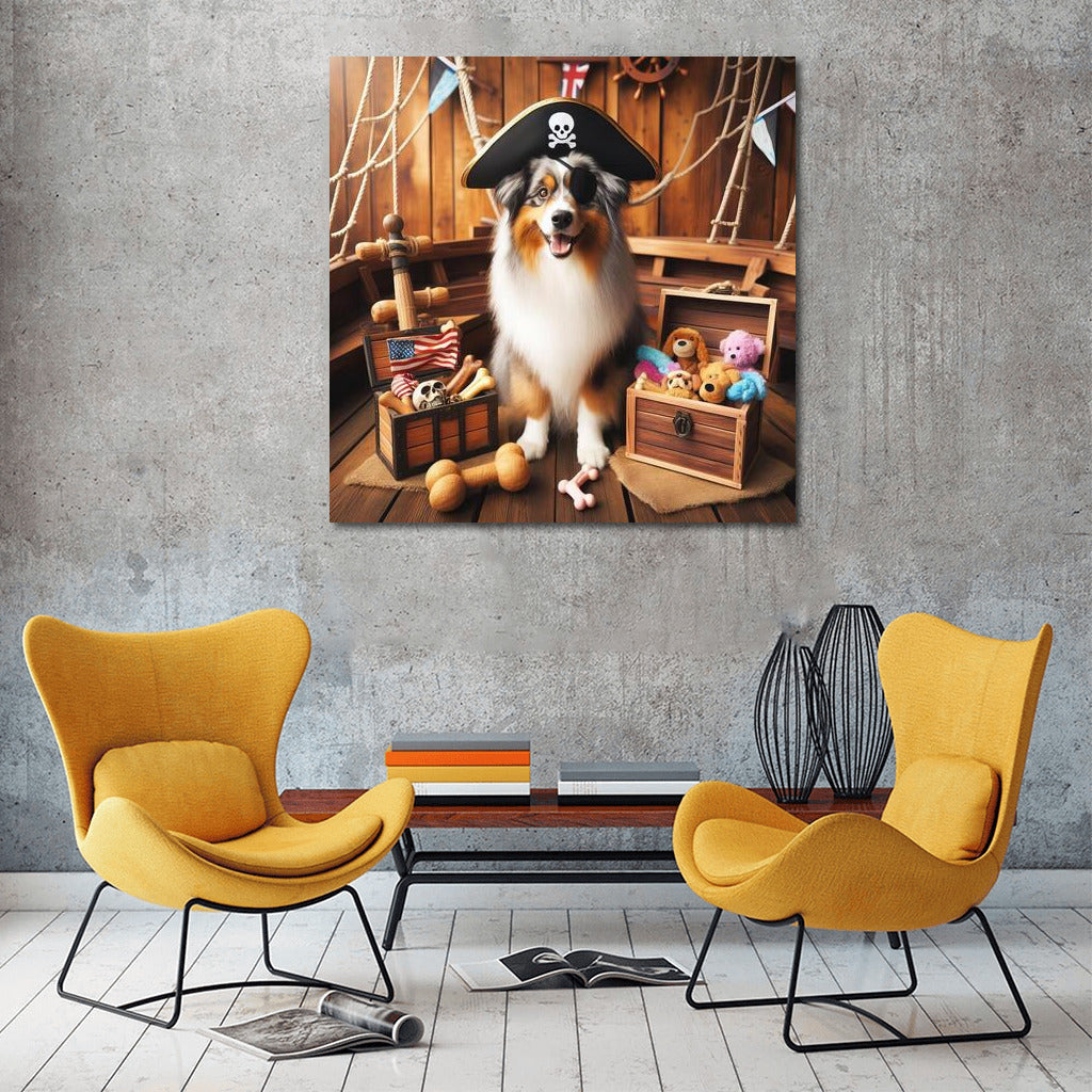 Australian Shepherd Pirate: Sea Adventures and Fun