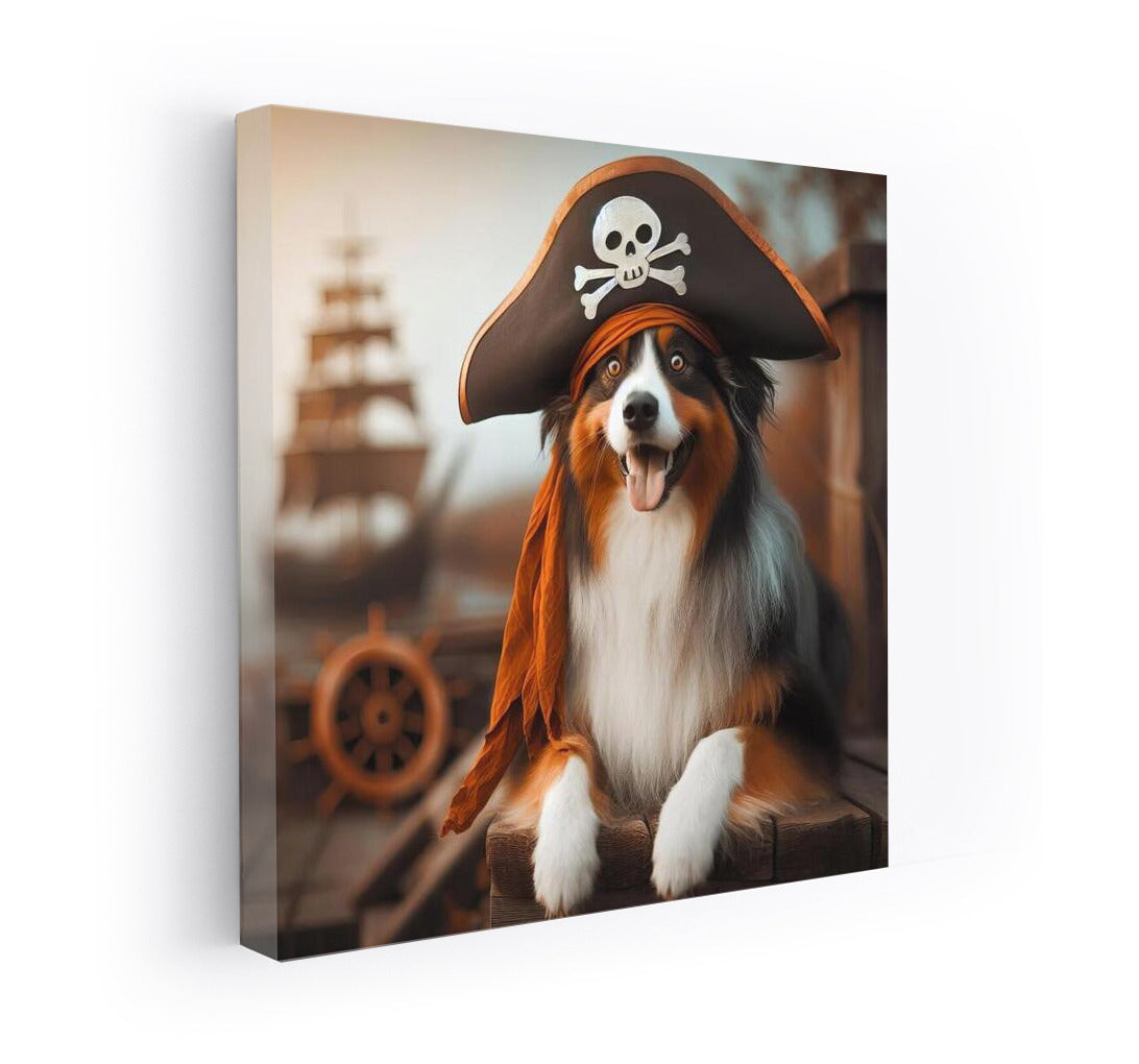 Pirate Captain: Australian Shepherd in Sea Adventures