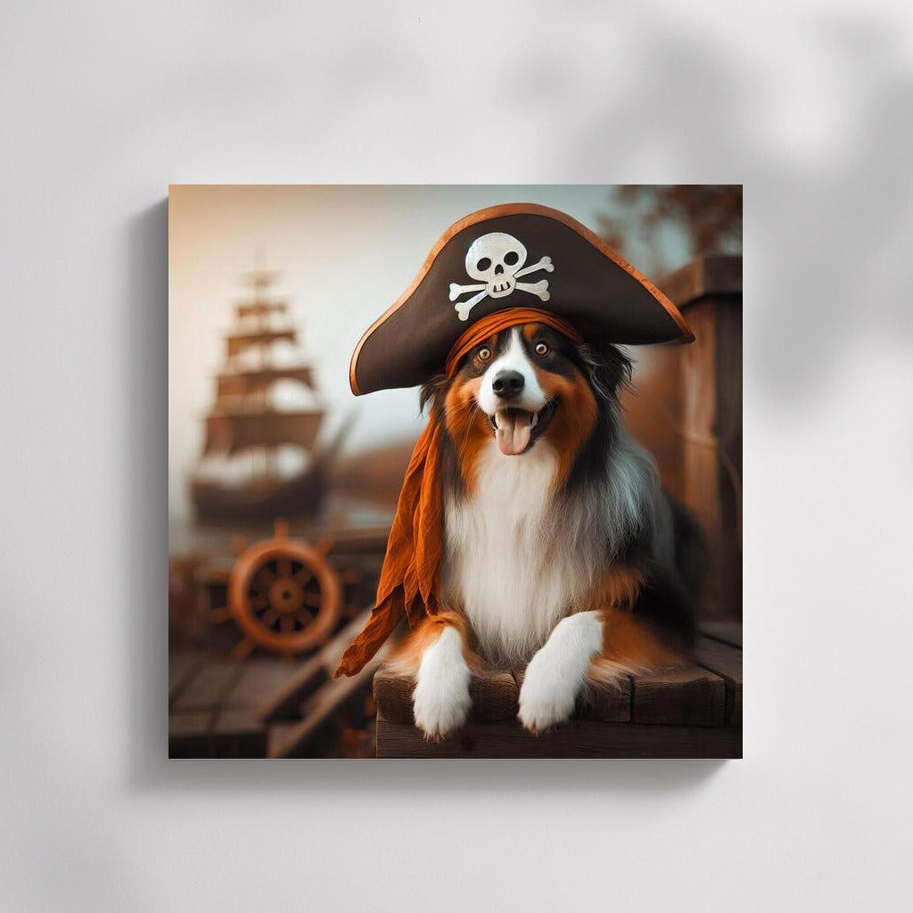 Pirate Captain: Australian Shepherd in Sea Adventures