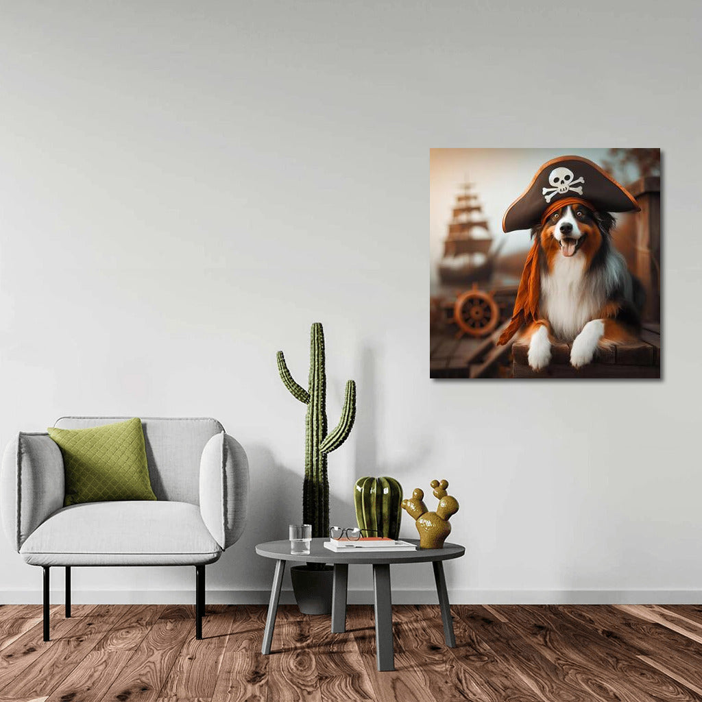 Pirate Captain: Australian Shepherd in Sea Adventures