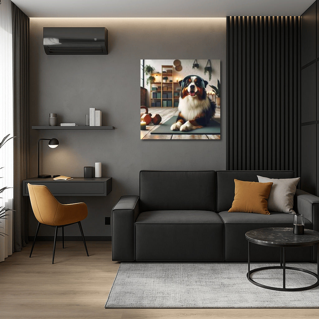 Yoga with an Australian Shepherd: Harmony and Comfort in the Interior
