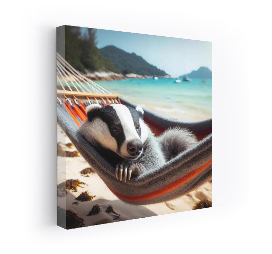 Badger in a Hammock: Beach Bliss for the Interior