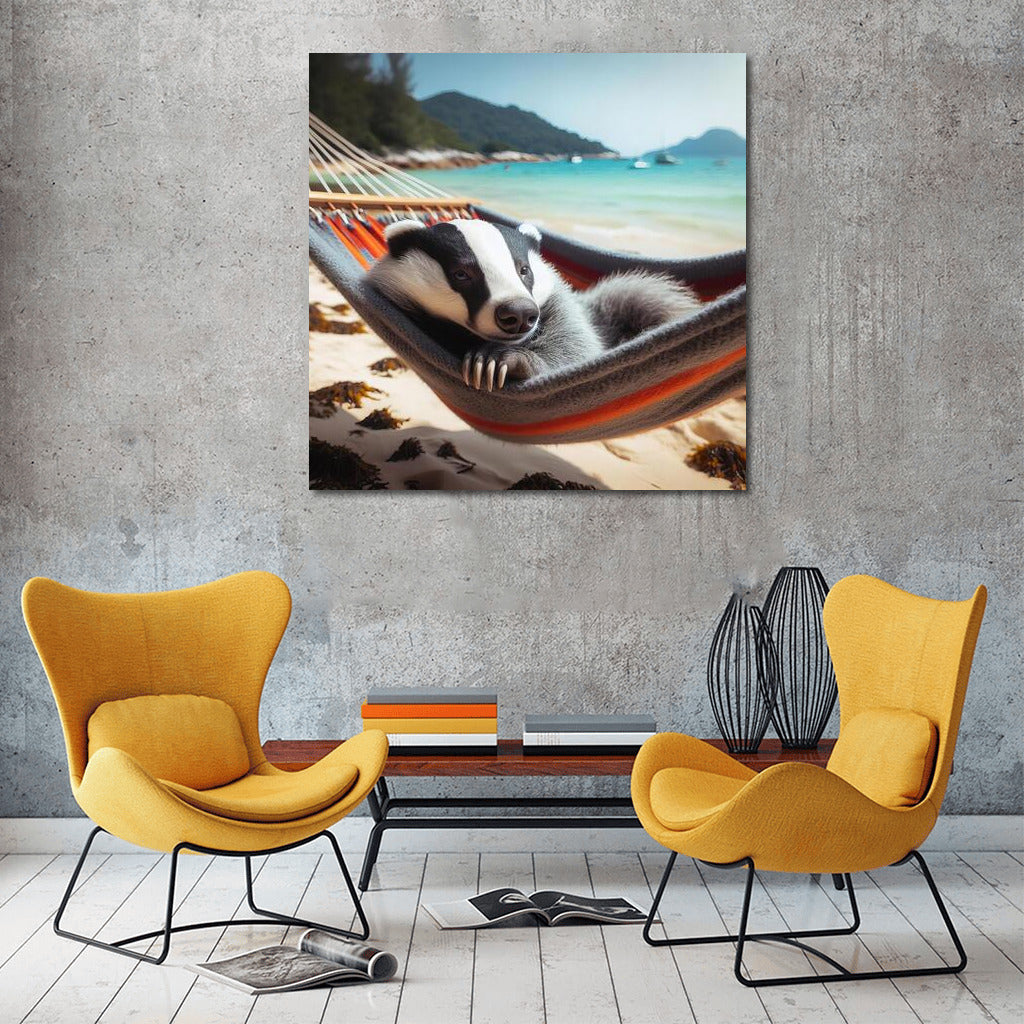 Badger in a Hammock: Beach Bliss for the Interior
