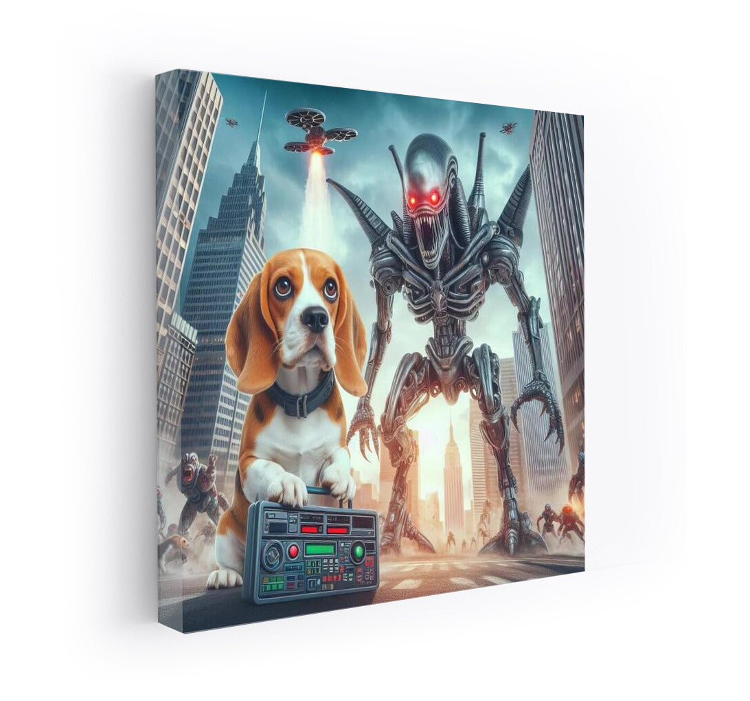 Beagle Hero: Robot Defender vs Aliens