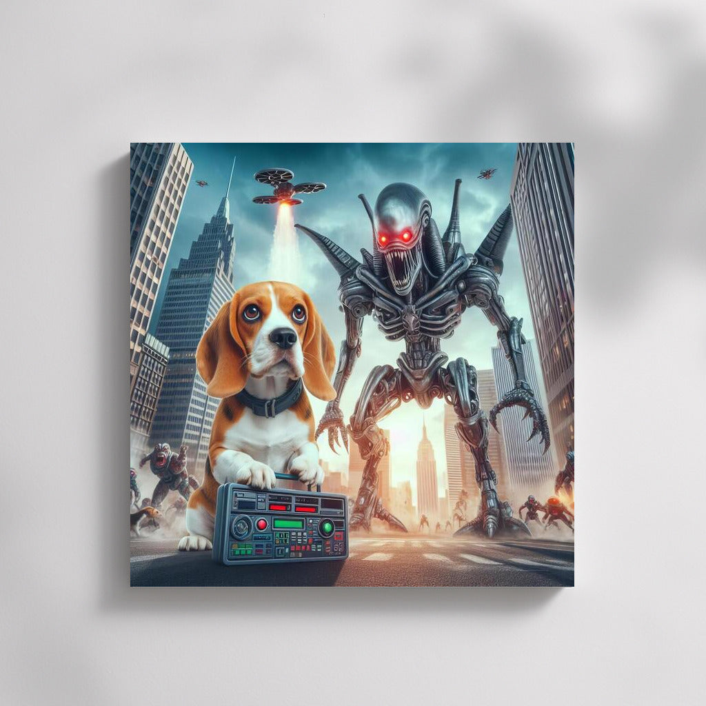Beagle Hero: Robot Defender vs Aliens