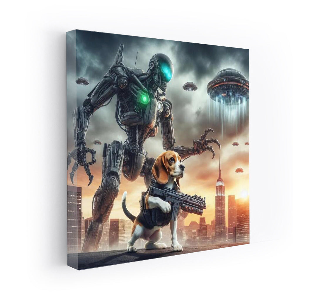 Beagle Defender: Robot vs. Aliens