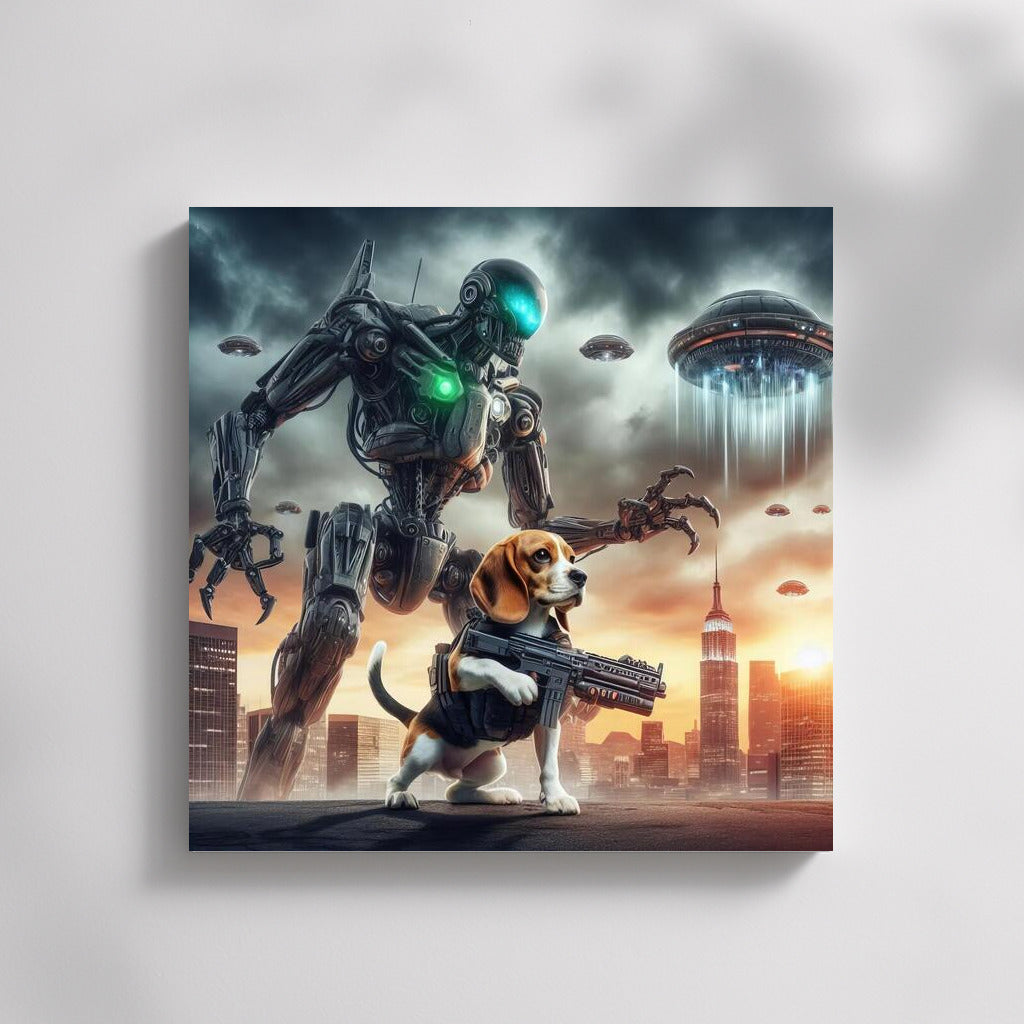 Beagle Defender: Robot vs. Aliens