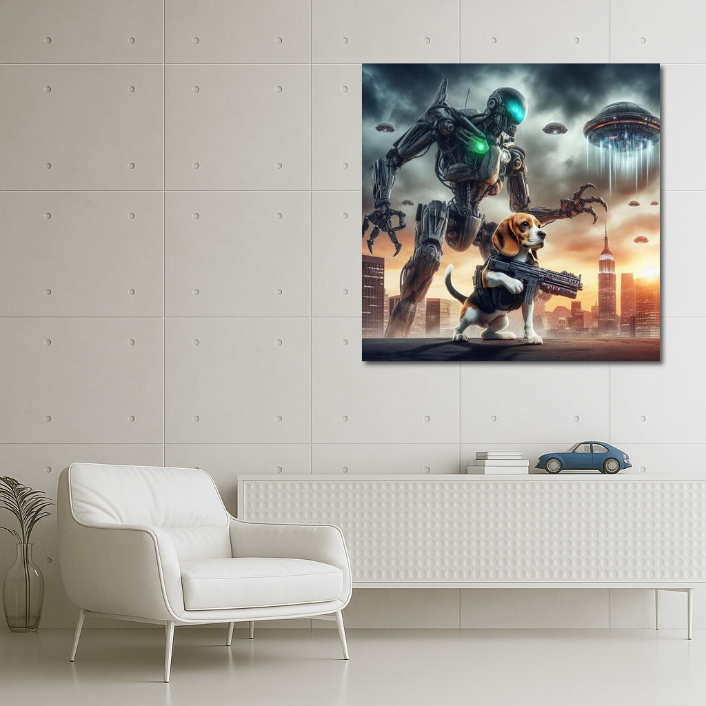 Beagle Defender: Robot vs. Aliens