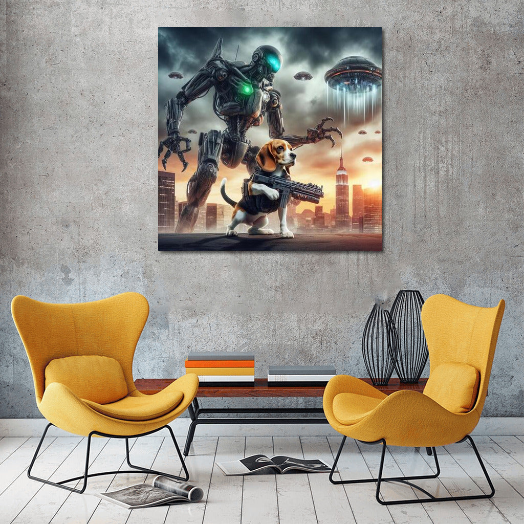 Beagle Defender: Robot vs. Aliens