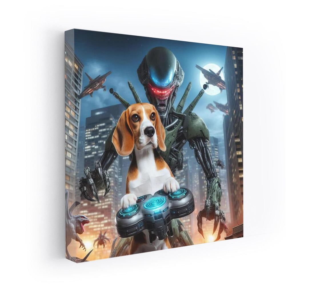 Beagle Hero: Robot Defender vs Aliens