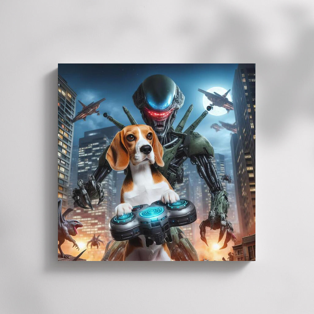 Beagle Hero: Robot Defender vs Aliens