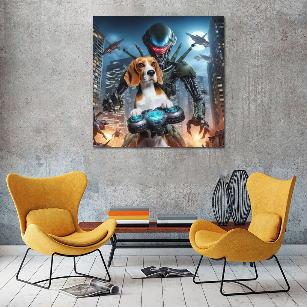 Beagle Hero: Robot Defender vs Aliens