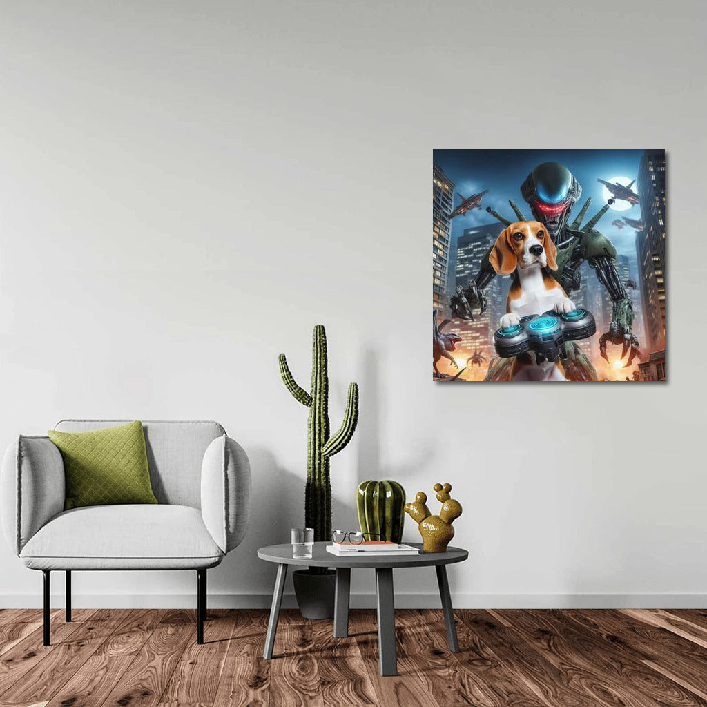 Beagle Hero: Robot Defender vs Aliens