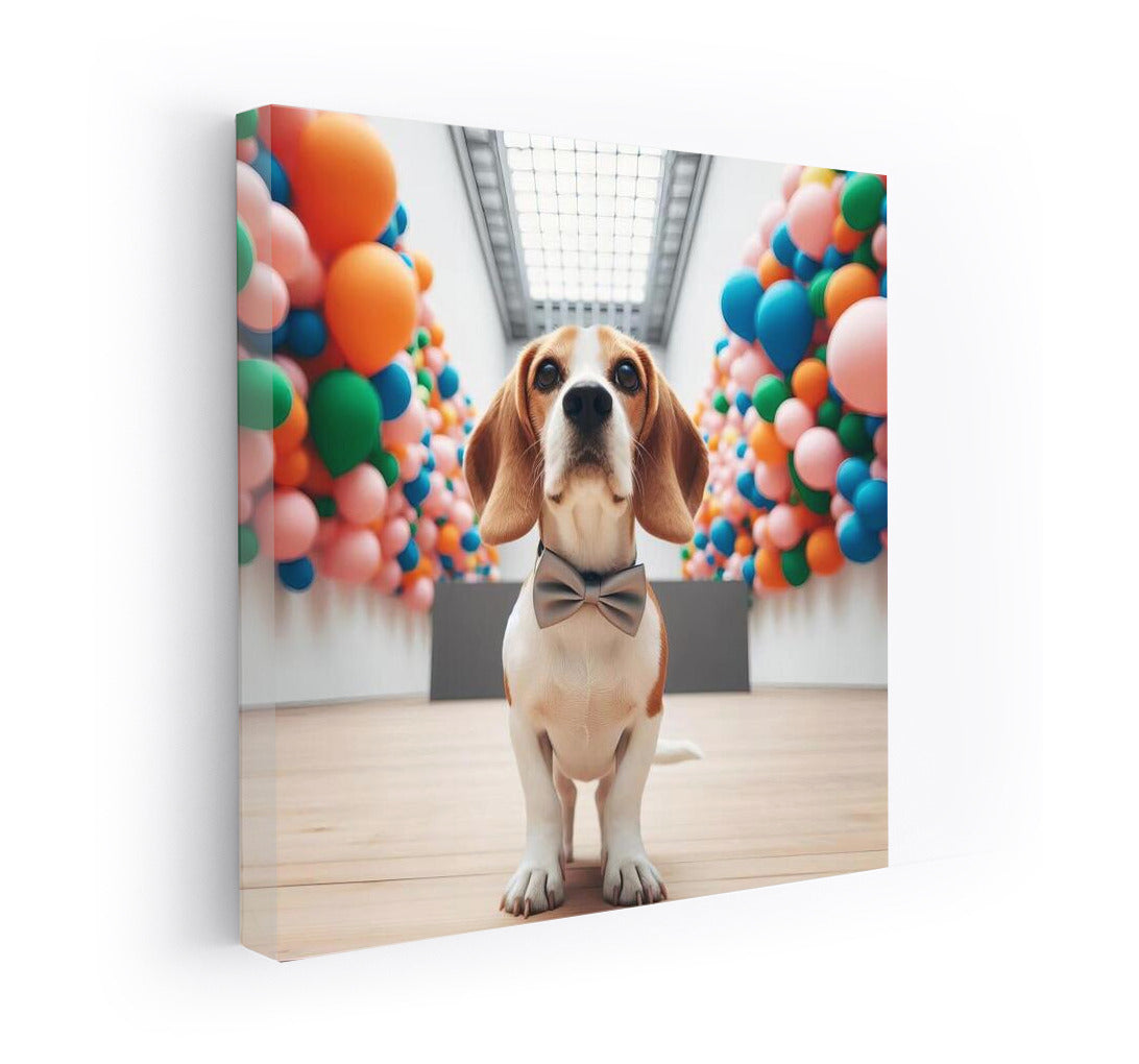 Beagle in the Contemporary Museum: Bright Colours and Playful Style