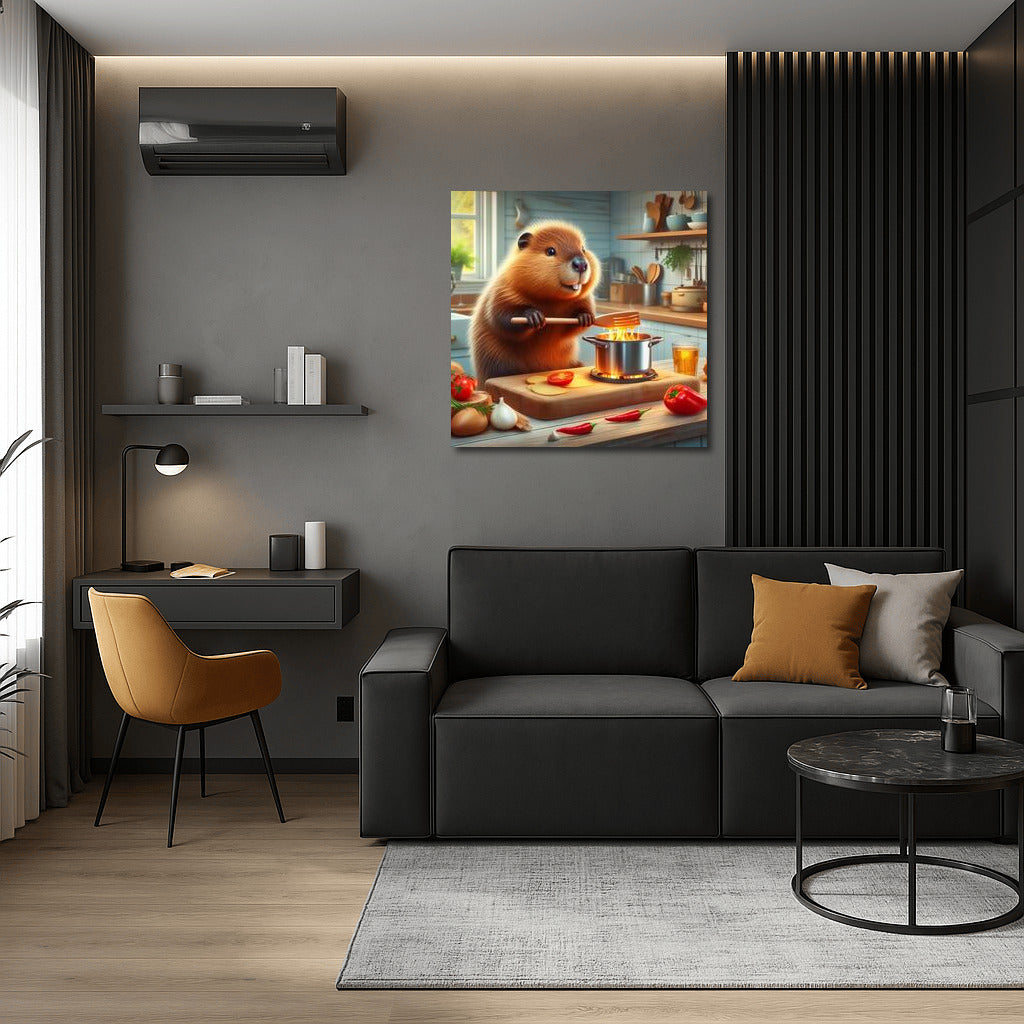 Beaver's Culinary Masterpiece: Fun Kitchen Decor