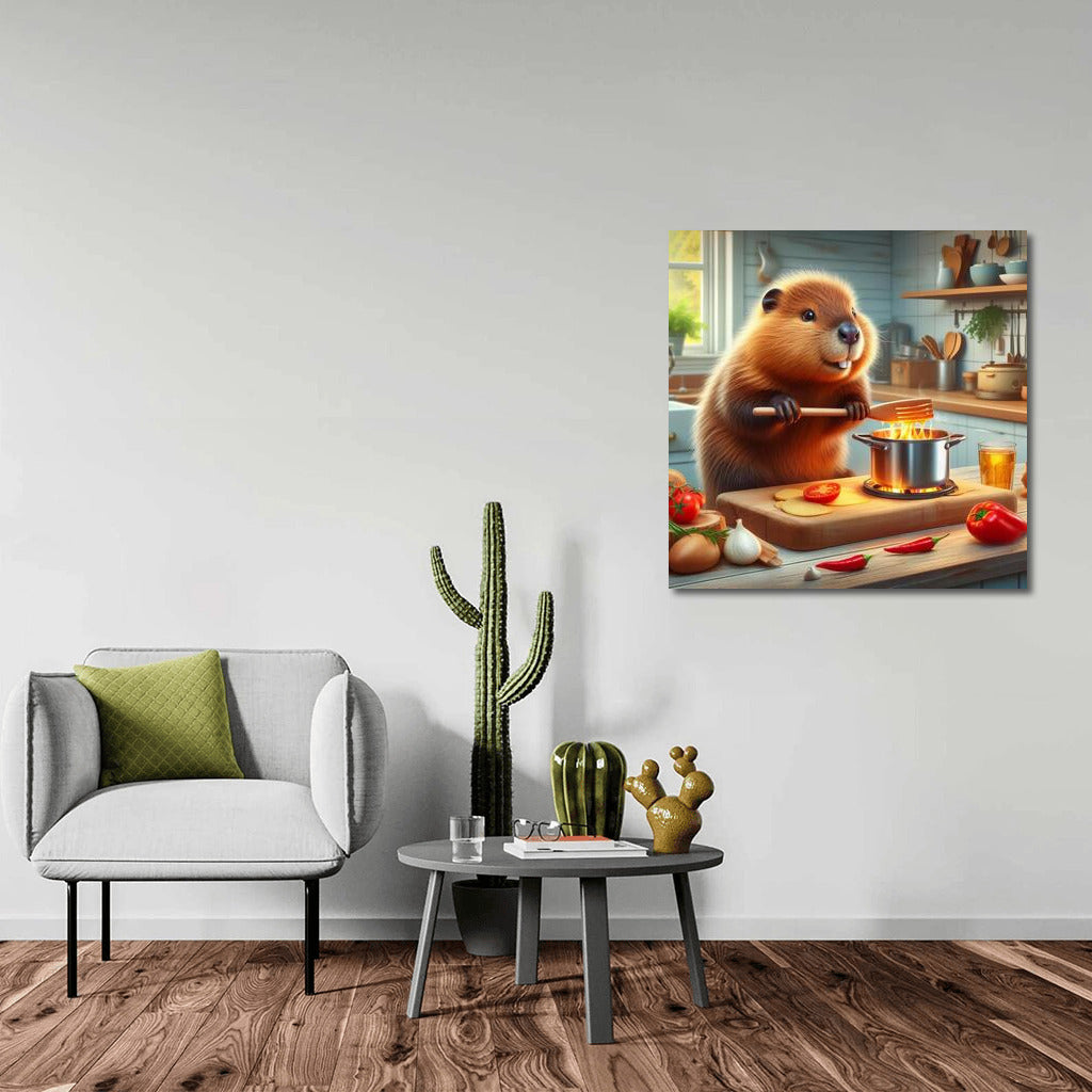 Beaver's Culinary Masterpiece: Fun Kitchen Decor